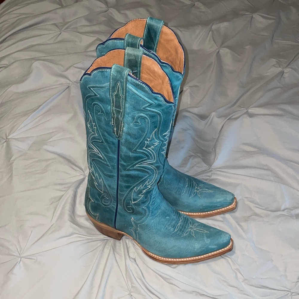 Dan Post Queen Embroidered Tall Cowgirl Western Boots